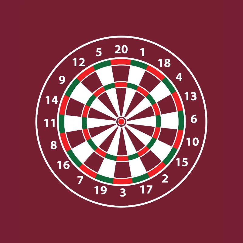 Jeu de fléchettes, fléchettes, 180,
