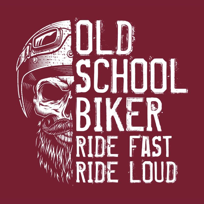 Old School Biker Ride Vélo de moto rapide et bruyant
