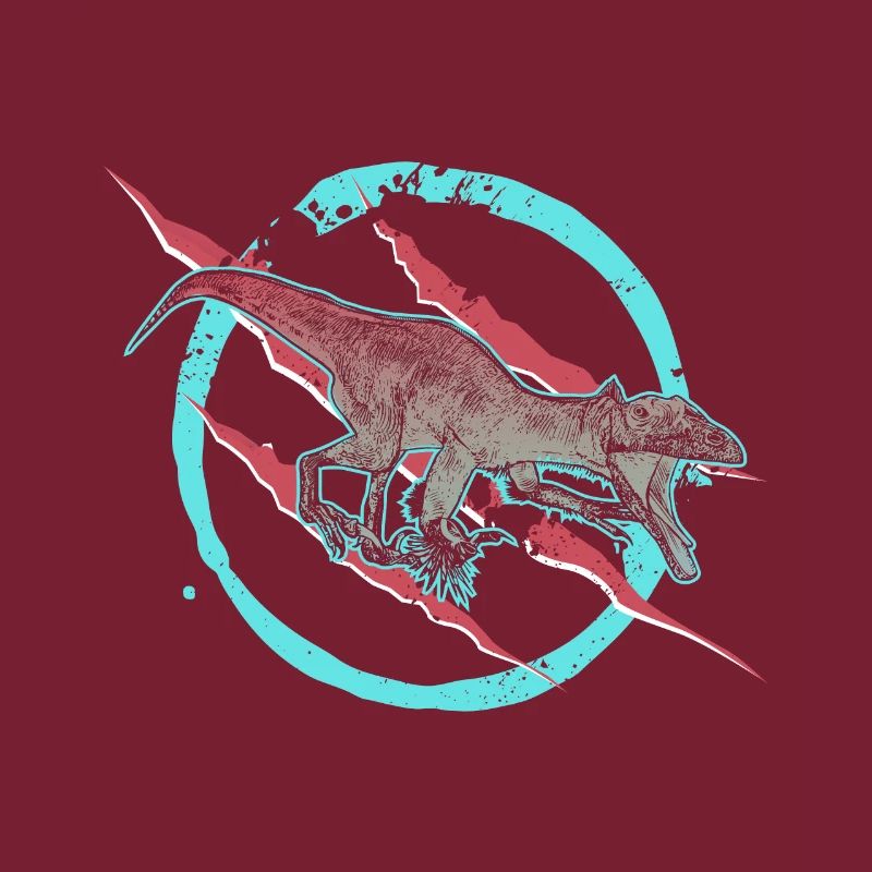 Utharaptor dinosaur hunter reptile primeval wilderness