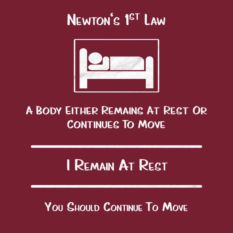 Newton's Gesetz, oder so ähnlich..