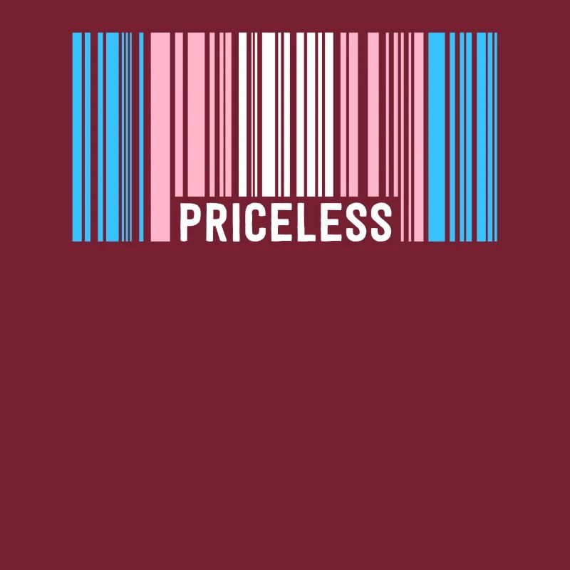 Priceless Trans Pride Barcode Subtle Transgender