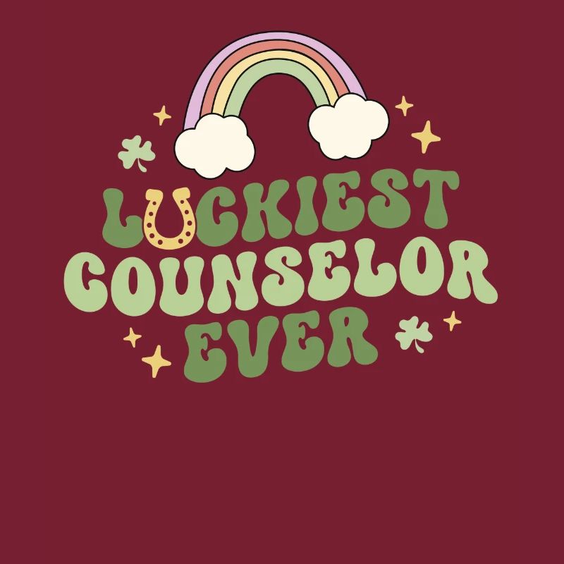 Luckiest Counselor Ever Advisor Retro St Patricks