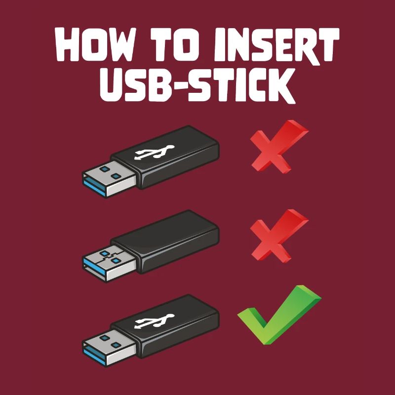 How To Insert USB Stick Funny Programmer Meme