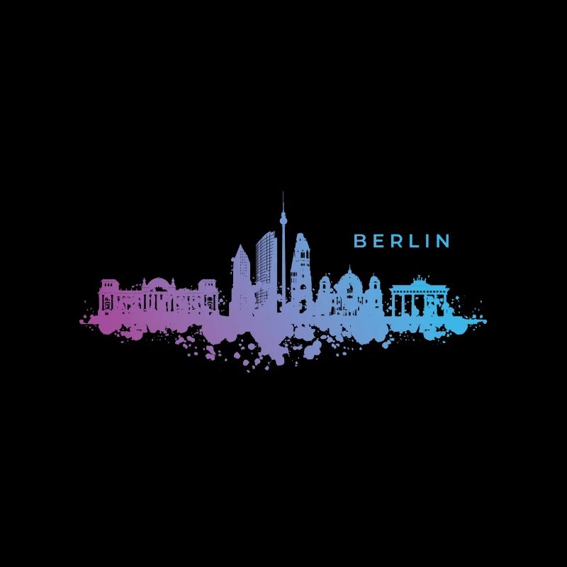 Motif coloré de Berlin - idée cadeau