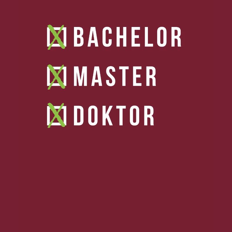 Doktor Abschluss Bachelor Master Doktorand Geschen