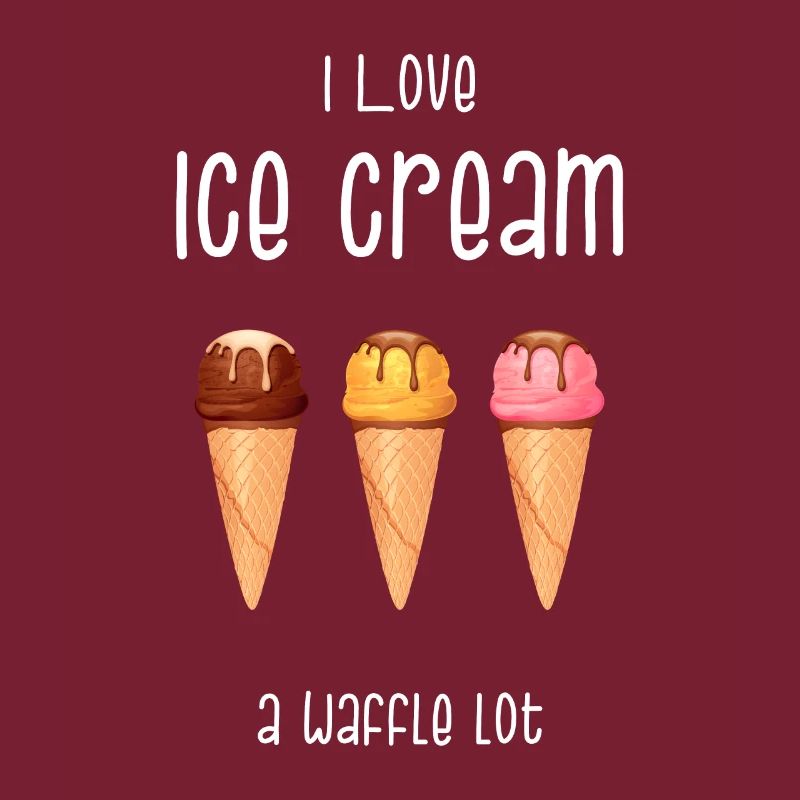 Eiscreme Eis Softeis Waffel Eisdiele Geschenk