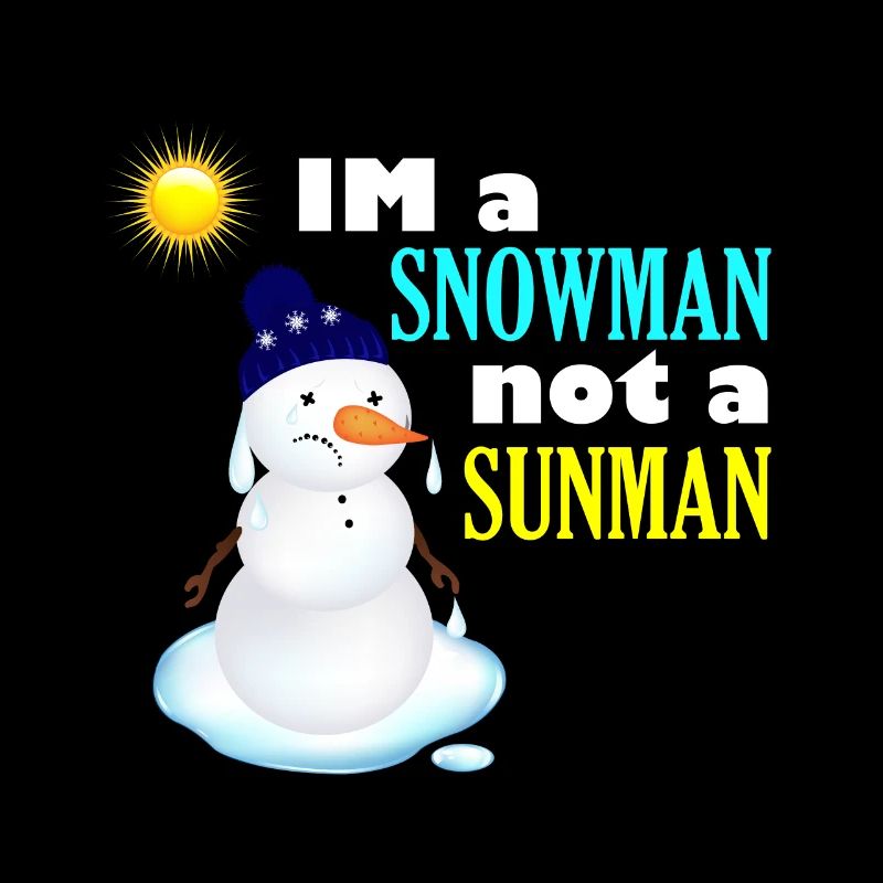 Schneemann in der Sonne