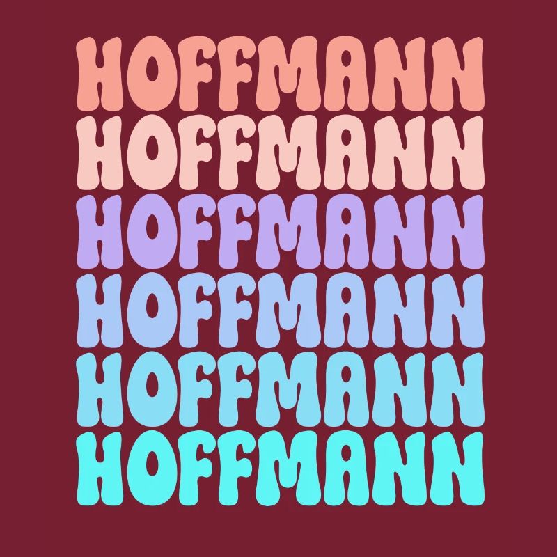 Hoffmann Retro Nachname Geschenkidee