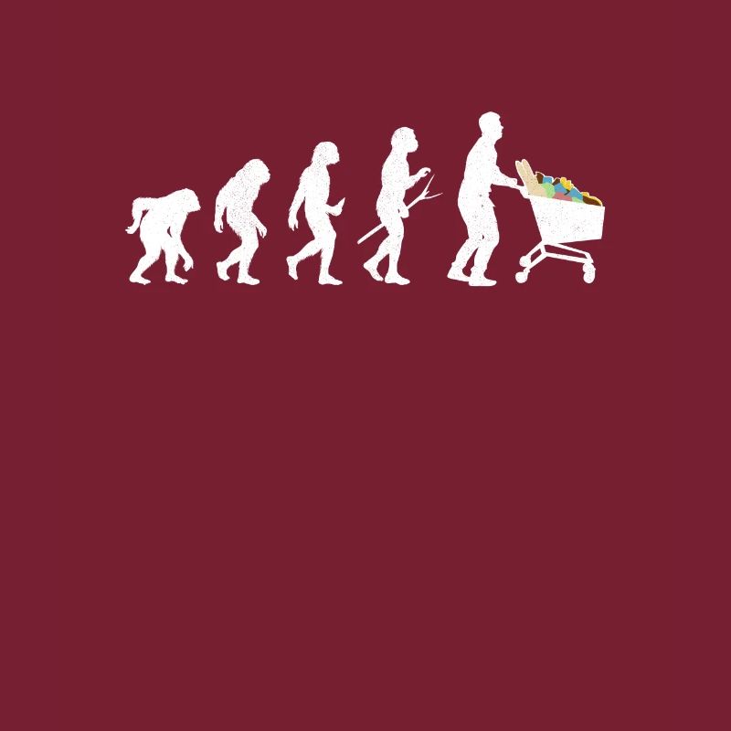 Supermarché panier shopping clients Evolution