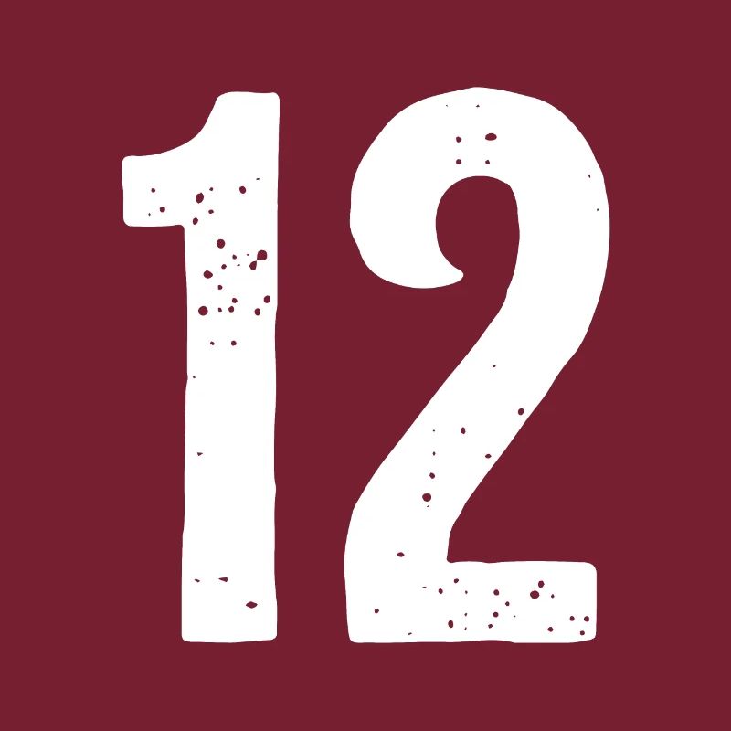 12 Numéros Blanc