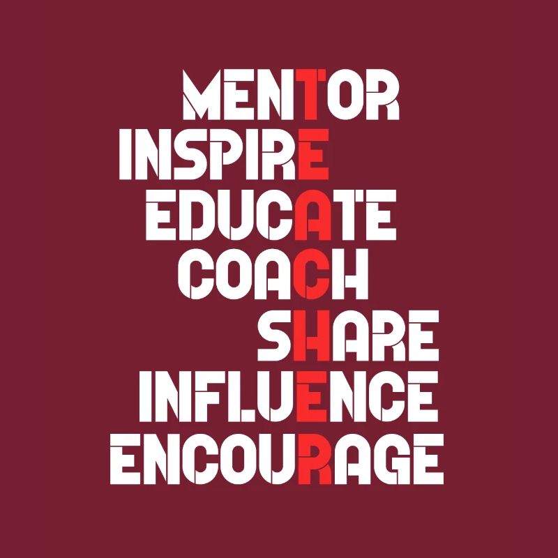 Enseignant Mentor Enseignant Enseignant Enseignant Cadeau