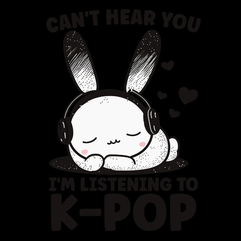 Je ne t’entends pas, j’écoute Kpop Rabbit K-pop