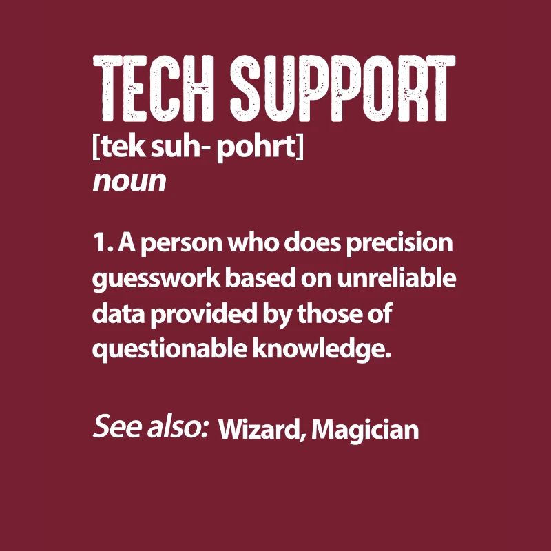 Technical support computer IT programmer