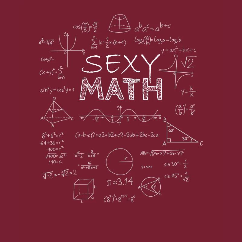 Sexy Math Professeur Math, Cadeau, Tableau noir