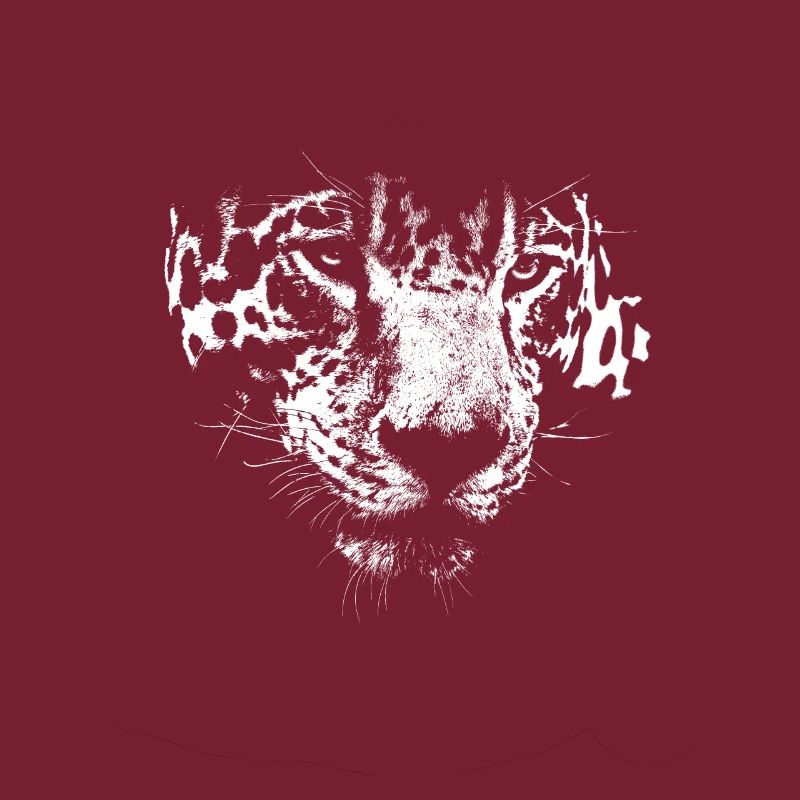 Visage d'animal prédateur léopard