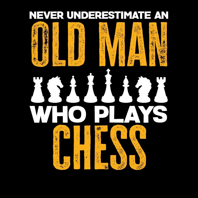 Schach Alter Mann Opa