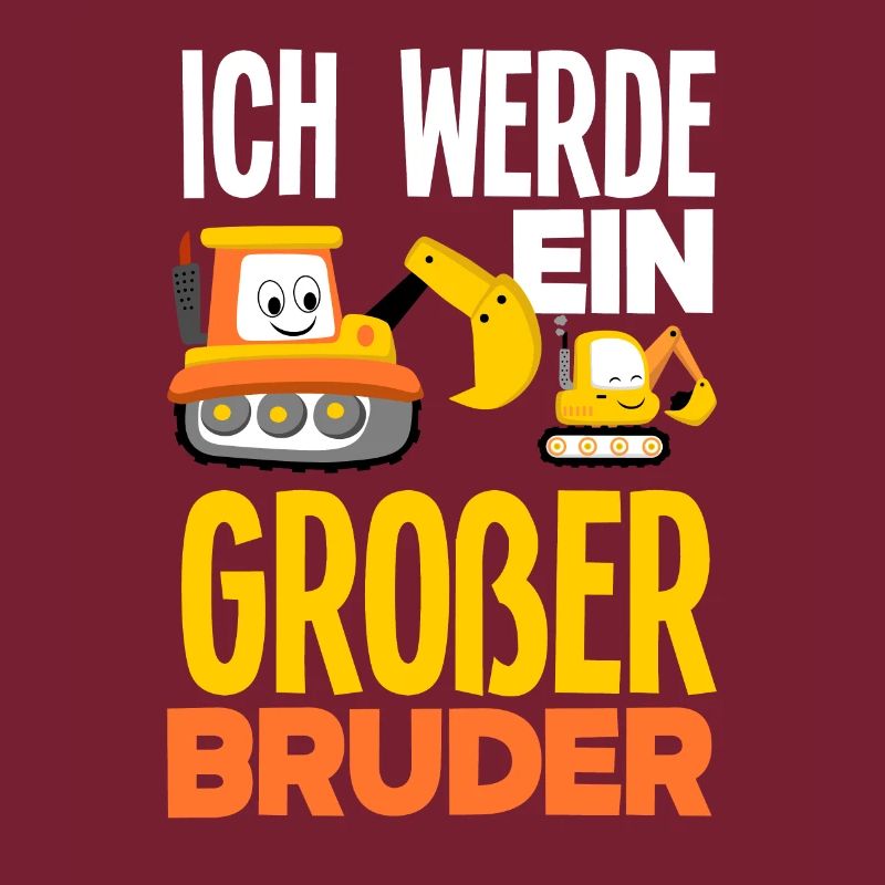 Ich Werde Ein Großer Bruder Bagger Baustelle
