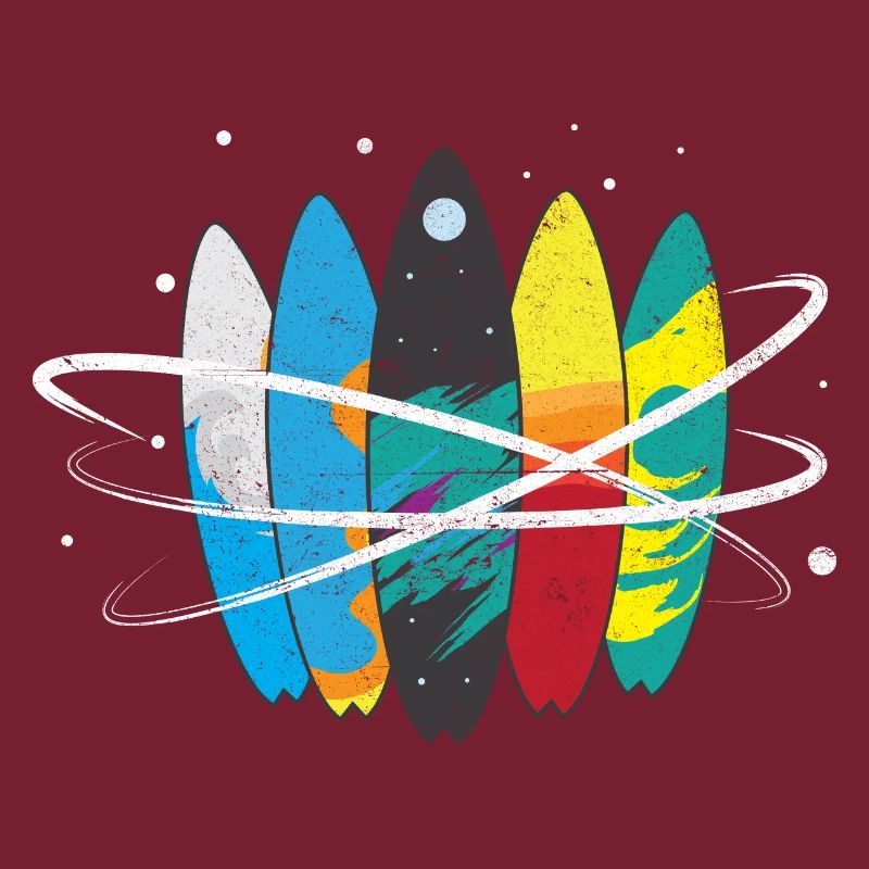 Surfboard universe waves orbit