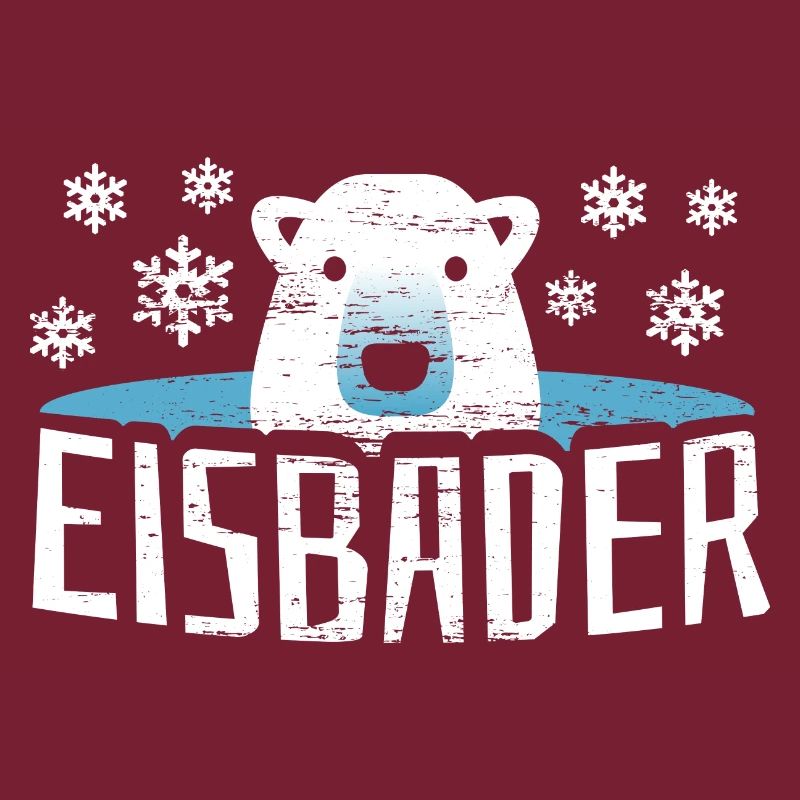 Eisbär Eisbaden Eisbad