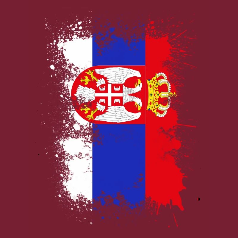 Drapeau couleur Serbie