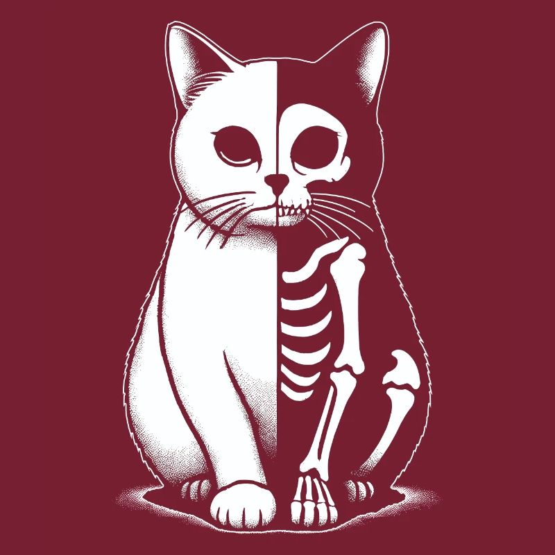 Squelette de chat Halloween