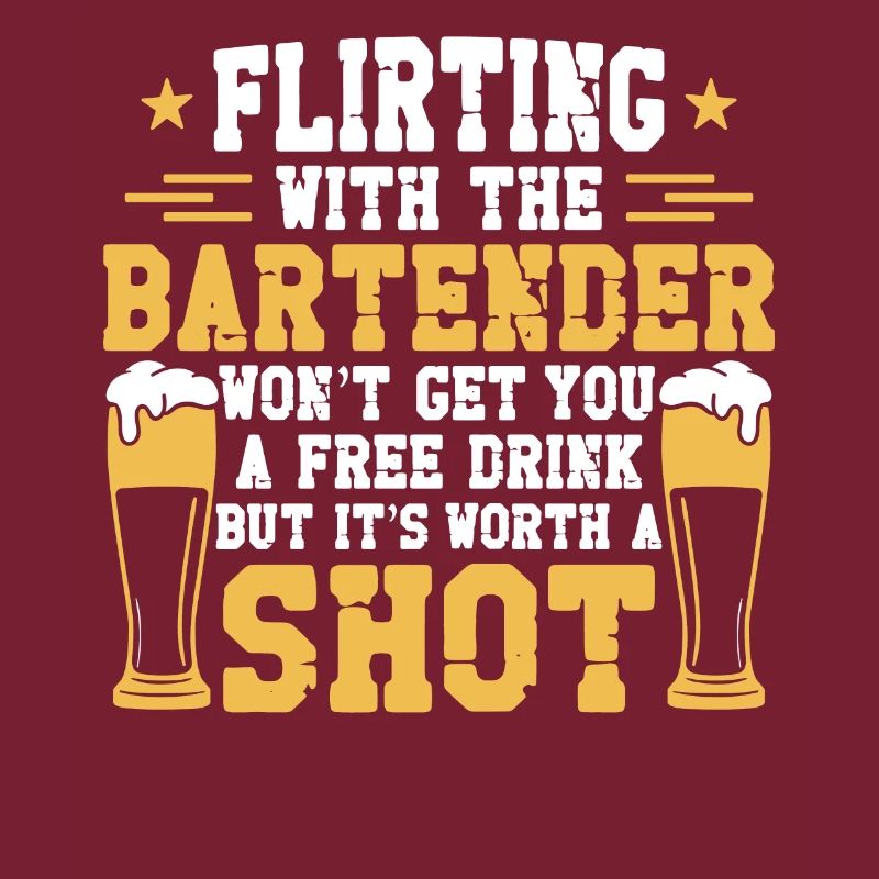 Bartender Mixologist Flirting With