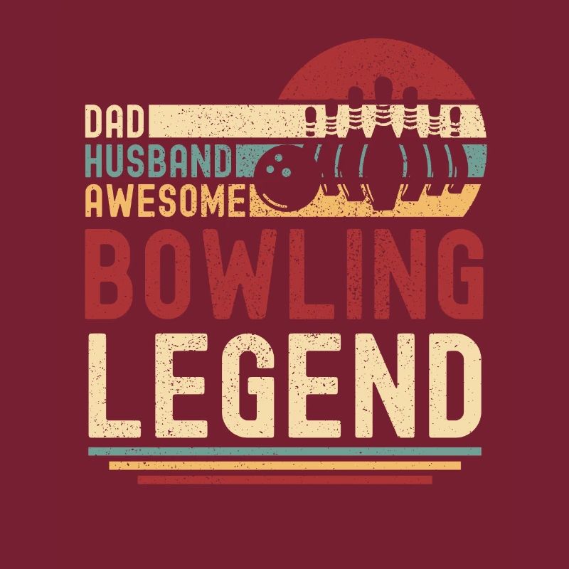 Papa Ehemann Bowling Legende retro vintage
