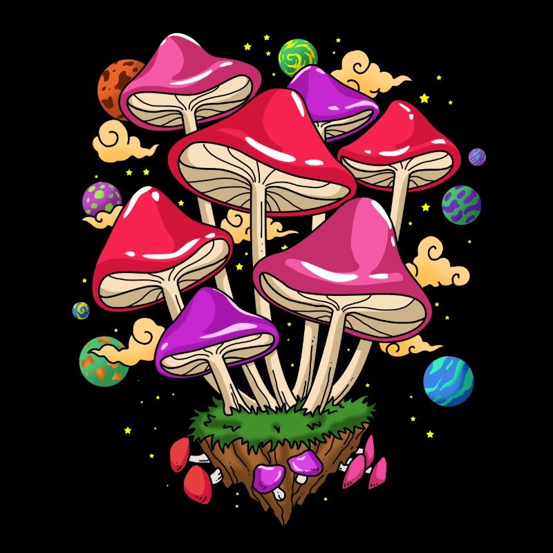 Champignons hallucinogènes ramassent des champignons Champignon magique