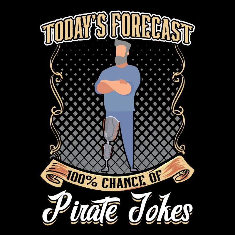 100 pour cent de chance de prothèse de jambe Pirate Jokes
