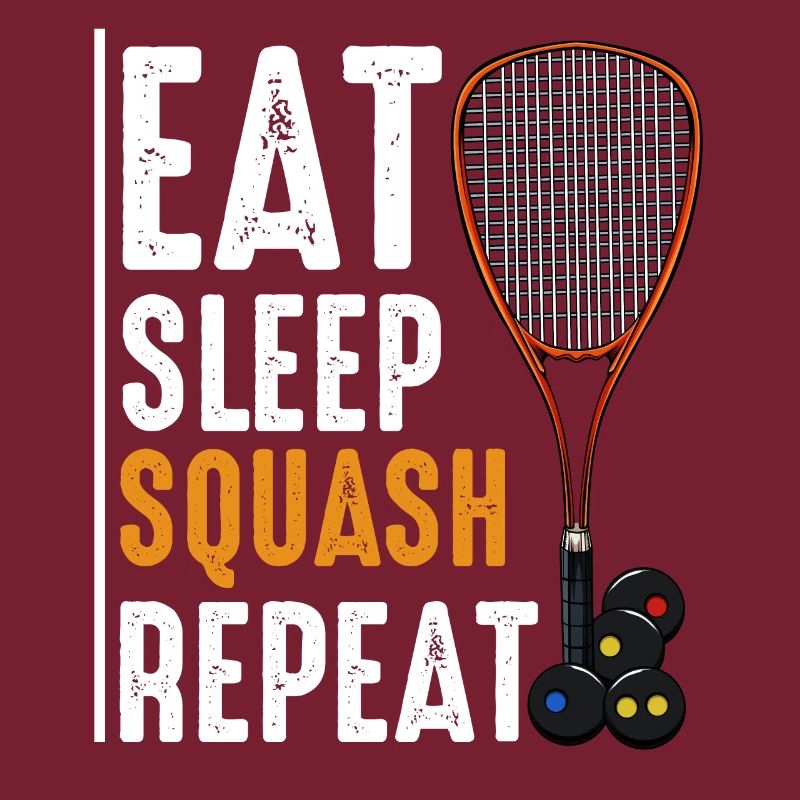 Eat Sleep Squash Repeat Lustige Sprüche Geschenk