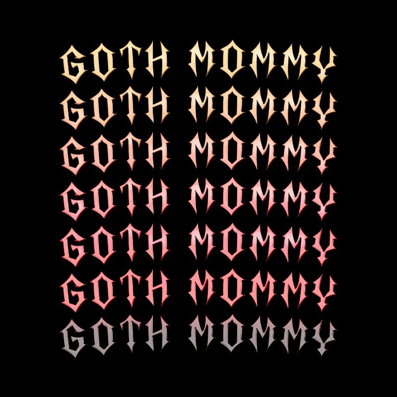 Maman gothique ! Esthétique gothique Croix Y2K