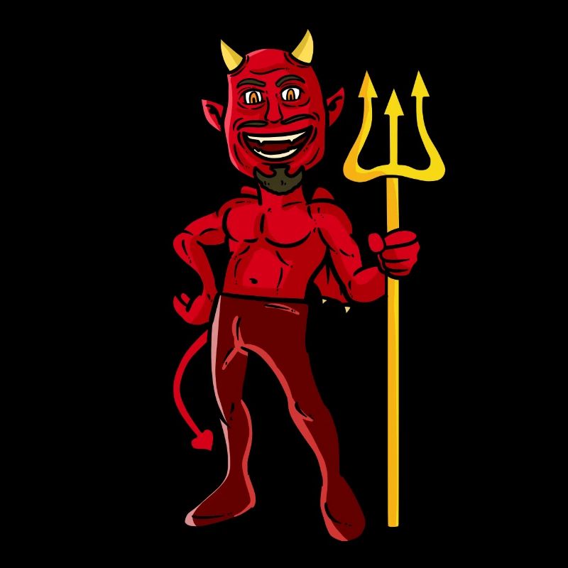 Devil with Trident - Halloween Costume Disguise