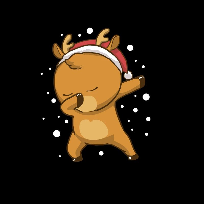 Dabbing Dab Reindeer Rennes de Noël