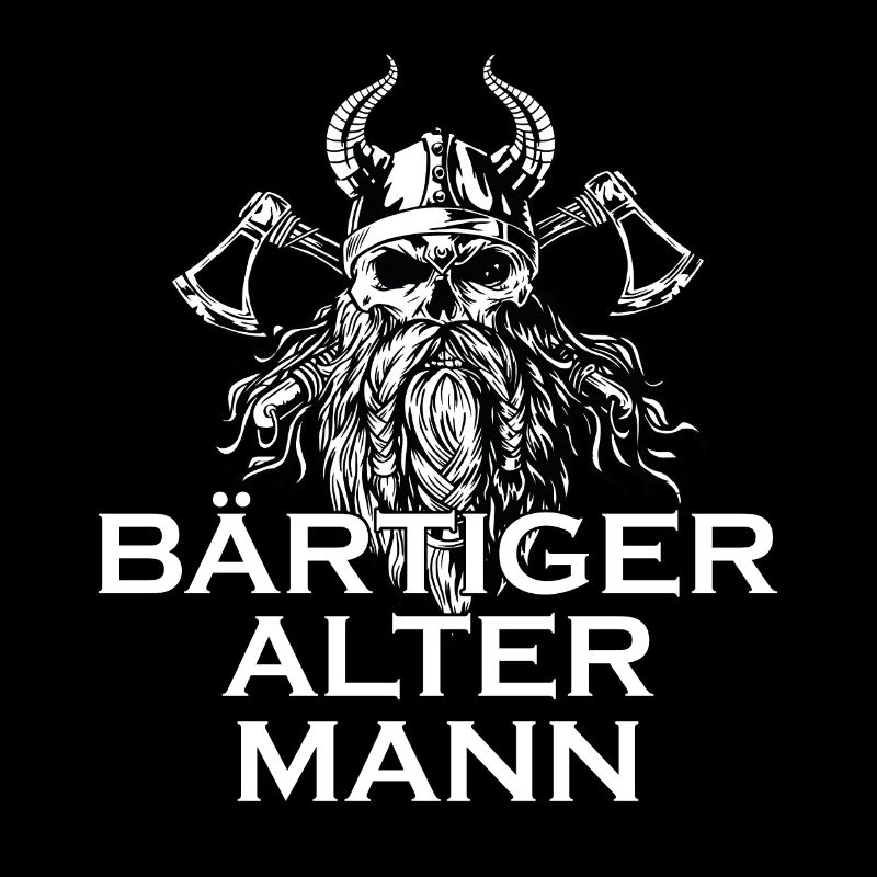 Wikinger Mann Bart Spruch Geschenkidee
