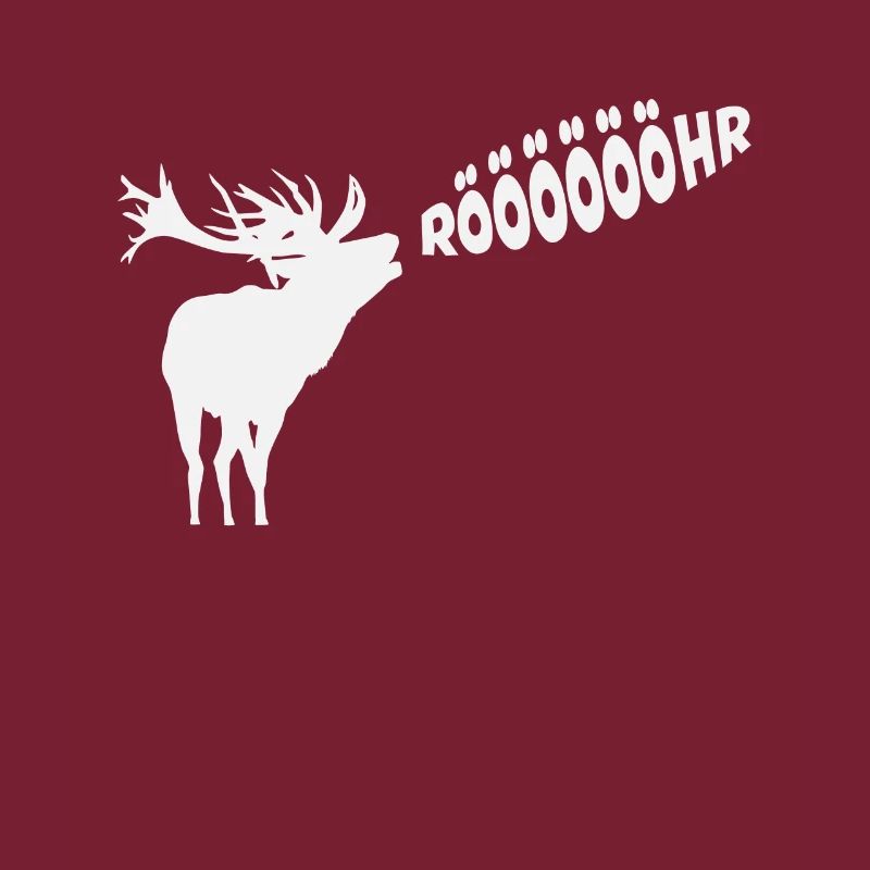 Roaring Deer Animal Silhouette Gift Idea