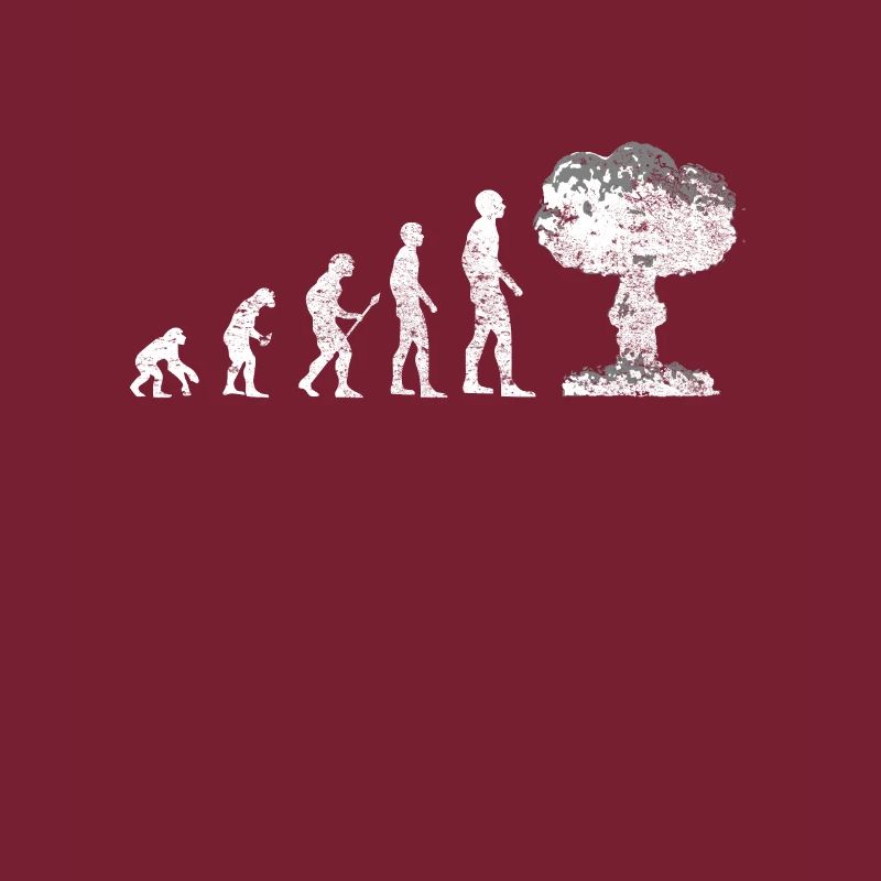 Evolution - Against War, Atomic Mushroom - Peace