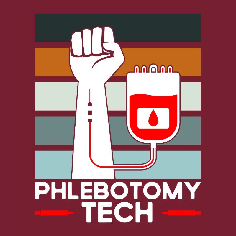 Phlébotomie Échantillon de sang Phlébotomiste Tech Cadeau
