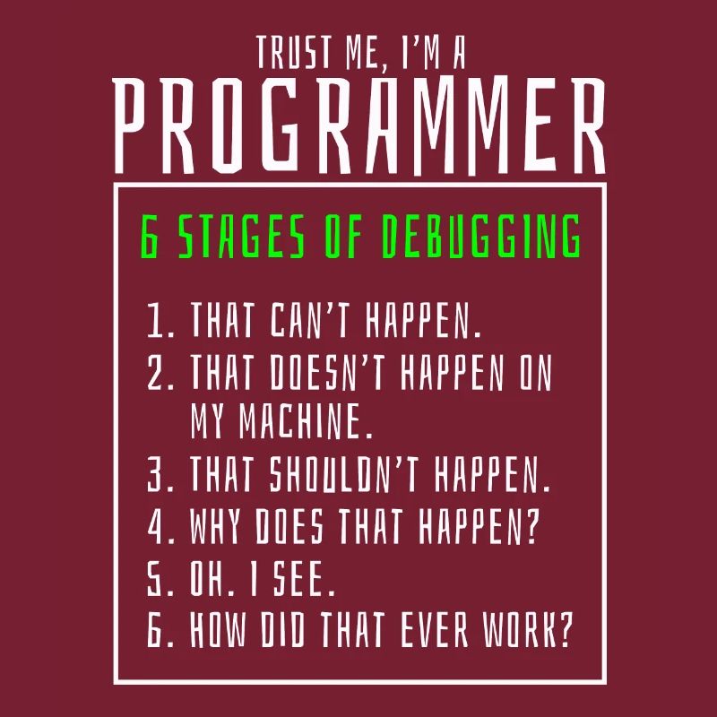 Debugging von Stufen Computerprogrammierer