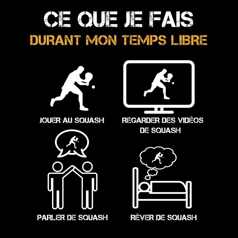 ce que je fais durant mon temps libre squash