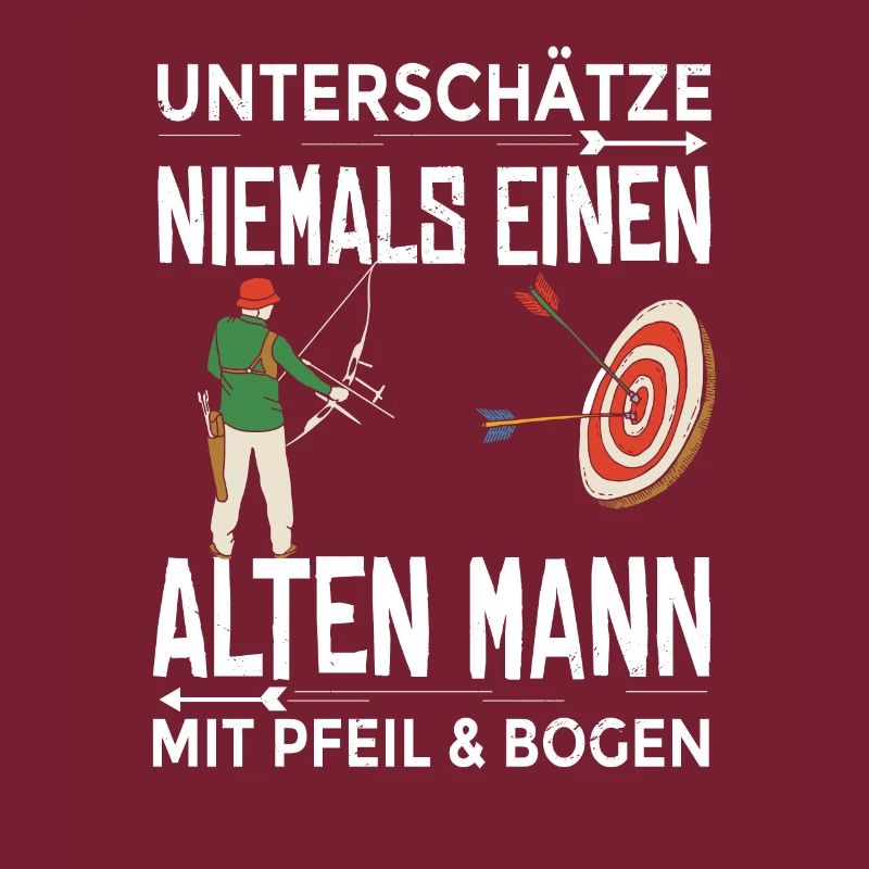 Alter Mann Bogenschießen bogenschiessen
