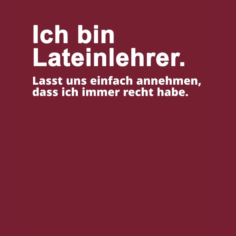 Lateinlehrer Spruch Geschenk