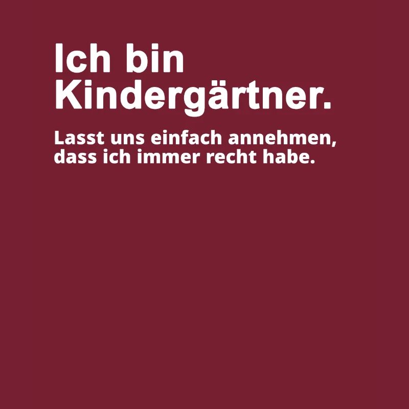 Kindergärtner Erzieher Beruf Spruch Geschenk