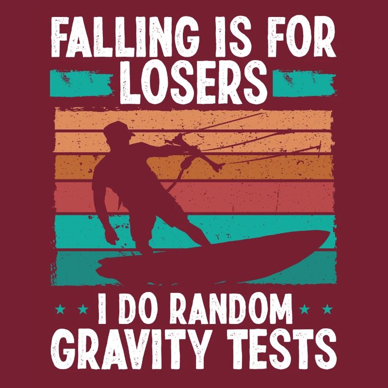 Kiteboarder Random Gravity Tests Funny Kitesurf