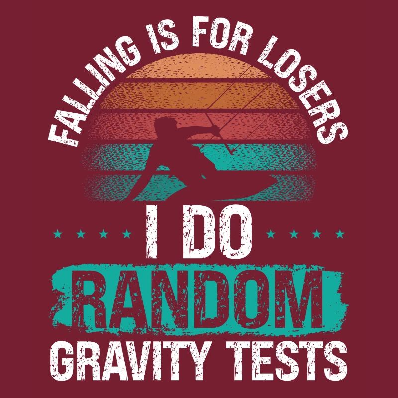 Kiteboarder Random Gravity Test Falling Kite