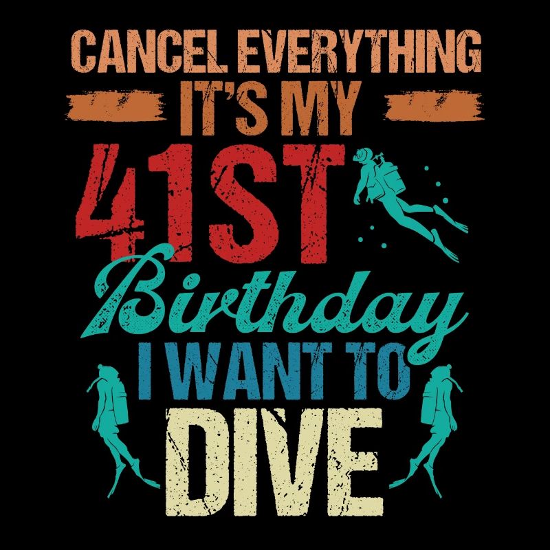 41 ans Plongeur Anniversaire Idée Snorkeling