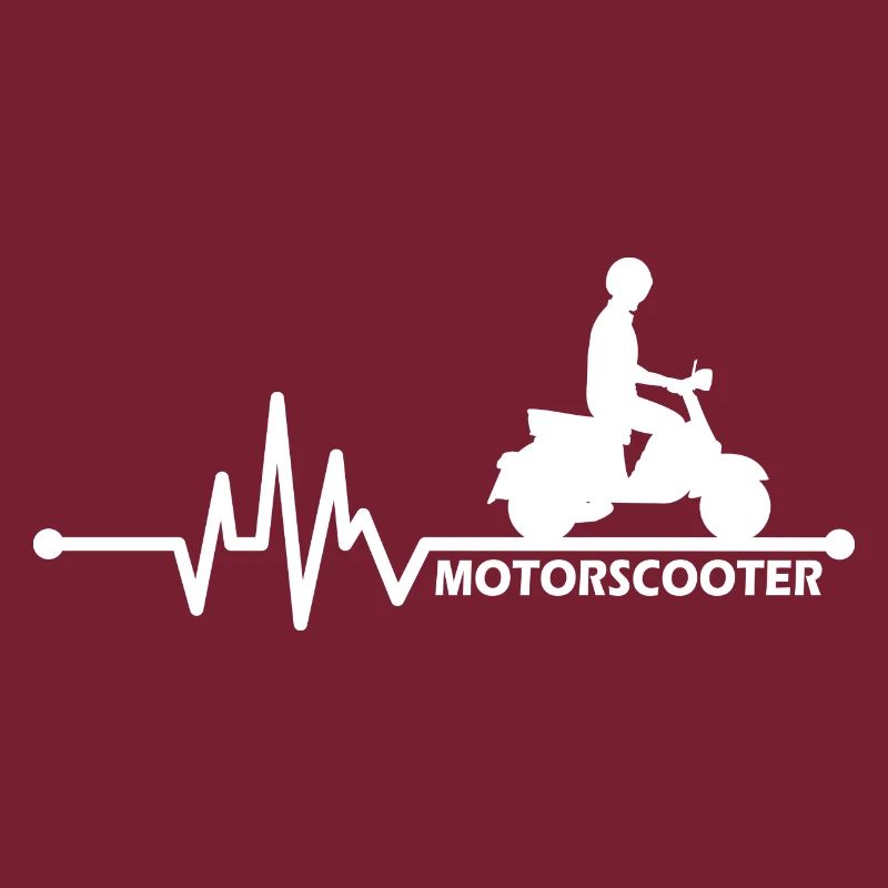 Motorroller Rollerfahrer - Herzschlag