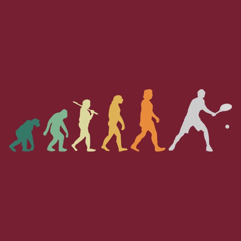 Tennis Tennis Player Retro Style - Evolution