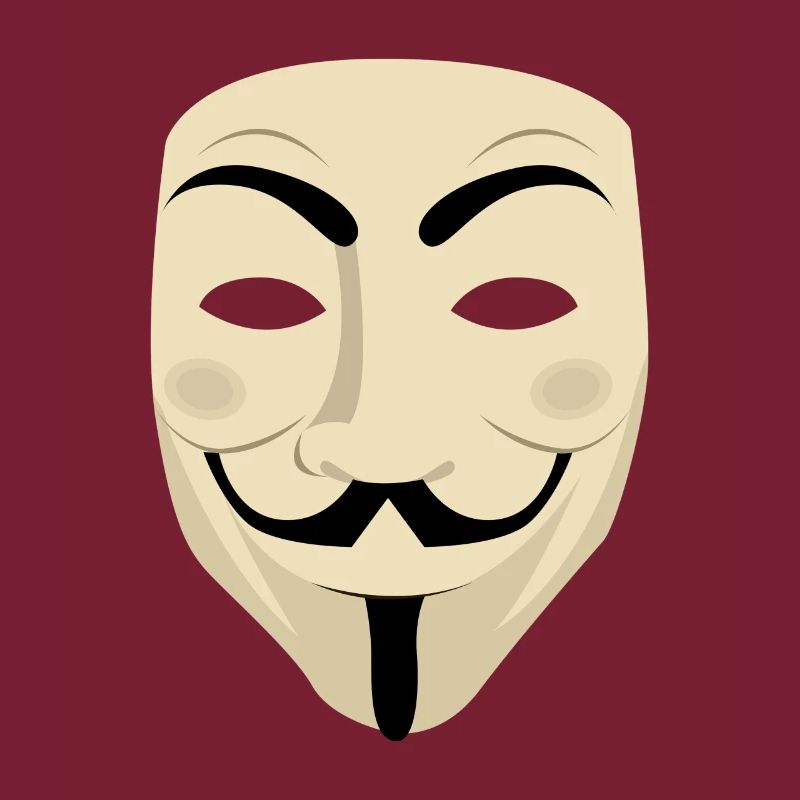 Mr. Anonymous Maske Computer Hacker