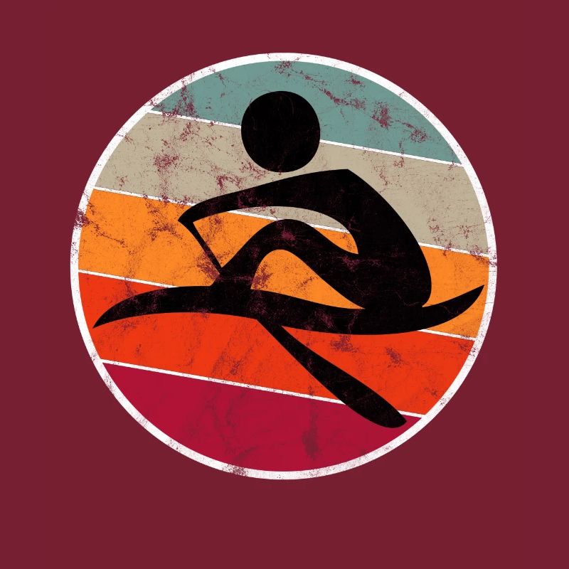 Rameurs rangée rétro