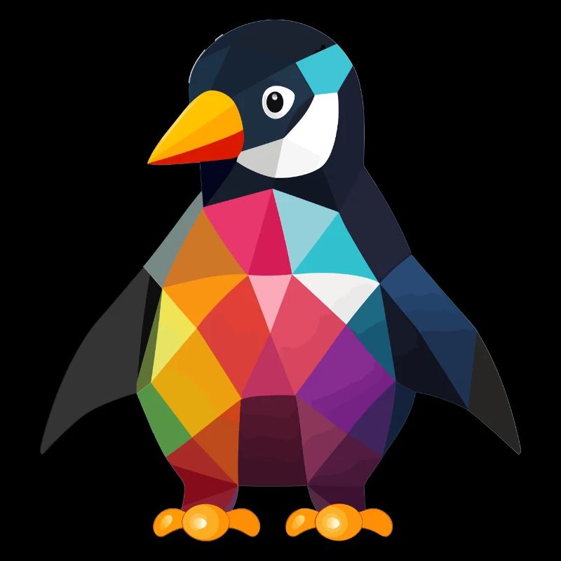Pingouin Bébé coloré